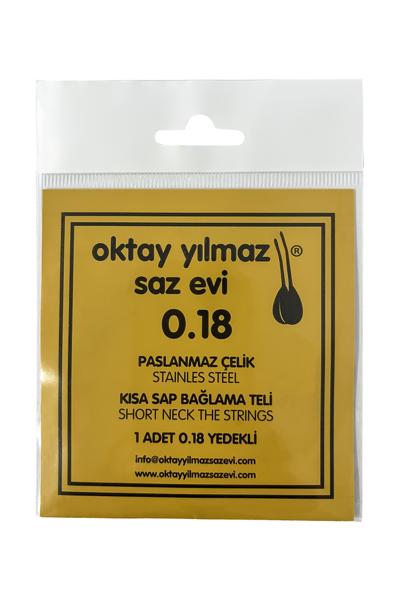 Korte hals saz bağlama Stalen snaren 0,18 Miremi