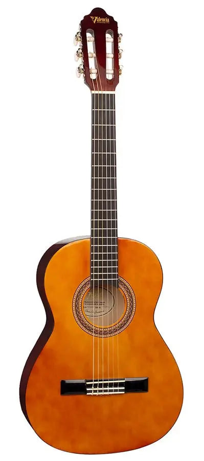 Valencia Series 100 klassieke gitaar pakket: 3/4 gitaar met gigbag en clip tuner - Miremi