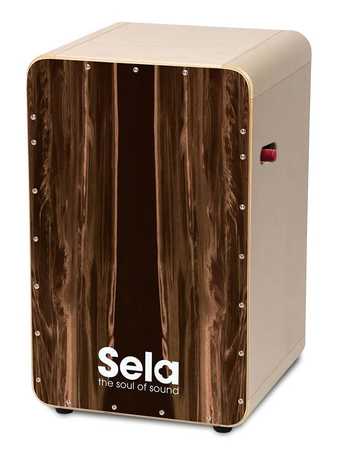 Cajon CaSela Pro – Dark Nut met Snare Aan/Uit Mechanisme Sela