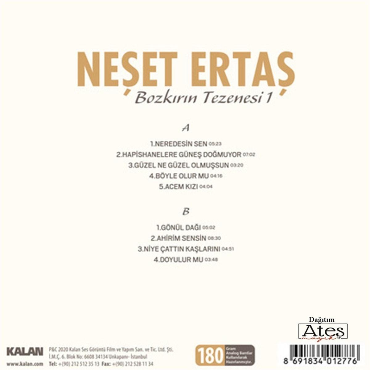 Neşet Ertaş-Bozkirin Tezenesi̇-1 Lp Neşet Ertaş