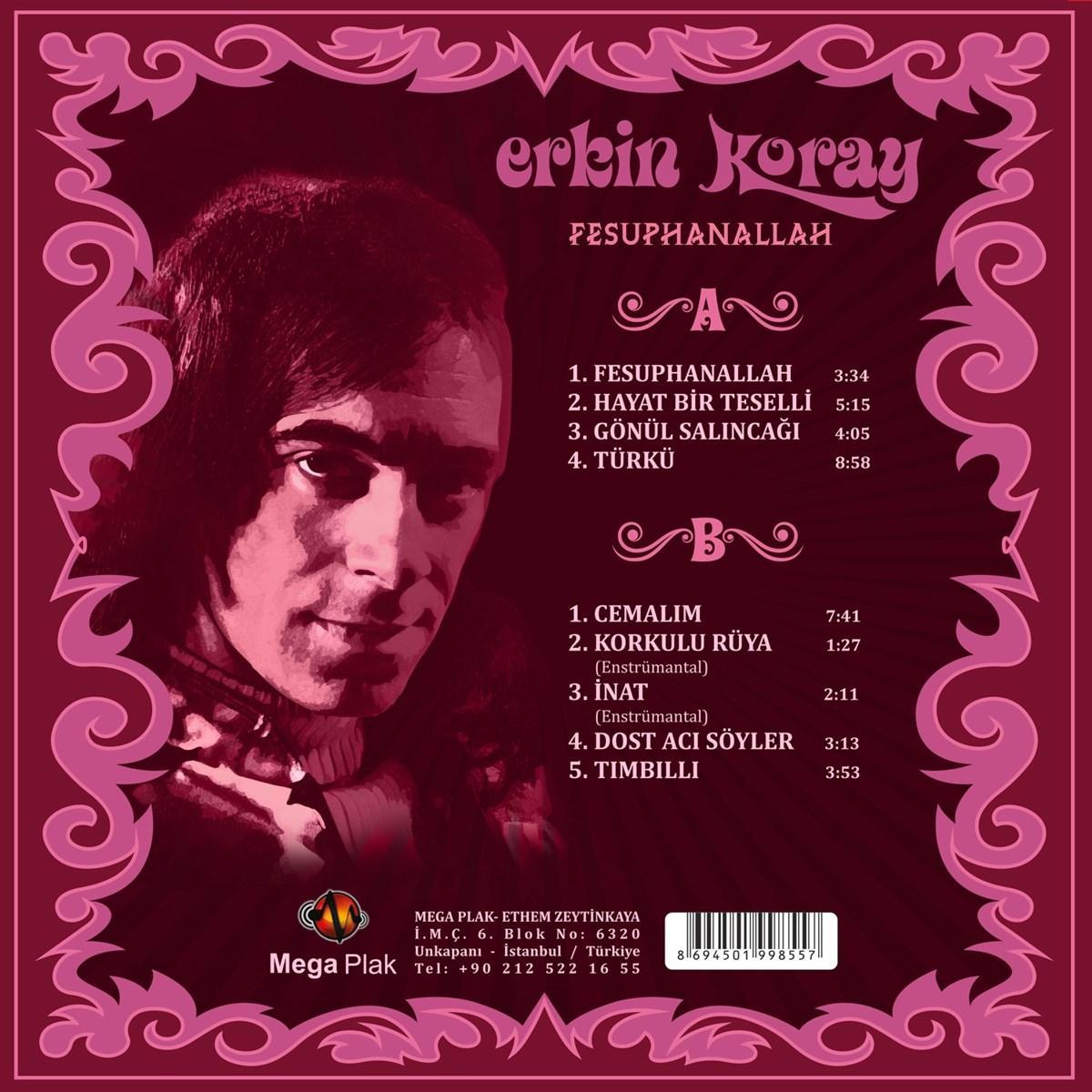 Erkin Koray – Fesuphanallah (LP) Erkin Koray