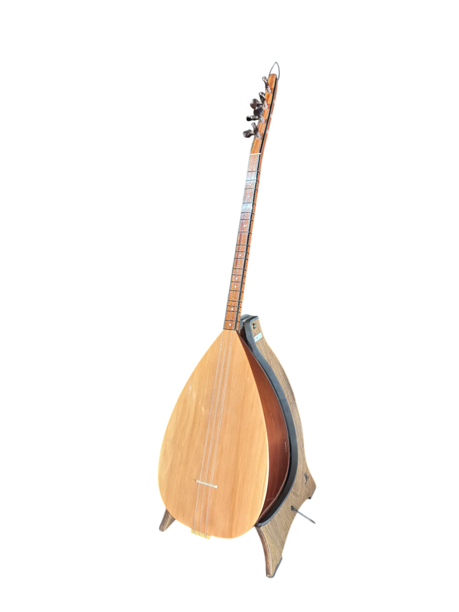 Korte hals Bağlama (saz) met Ardıç Klankkast en Canadees (Kanada) Sparren Bovenblad – 41,5 cm - Miremi