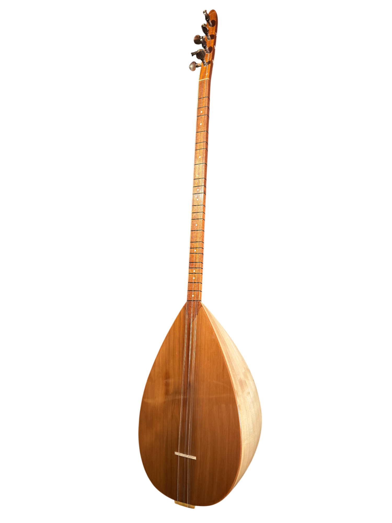 Lange hals Uzun sap bağlama (saz) – Kelebek Klankkast, Canadees (kanada kapak) Sparren Bovenblad, 41 cm Oktay Yilmaz