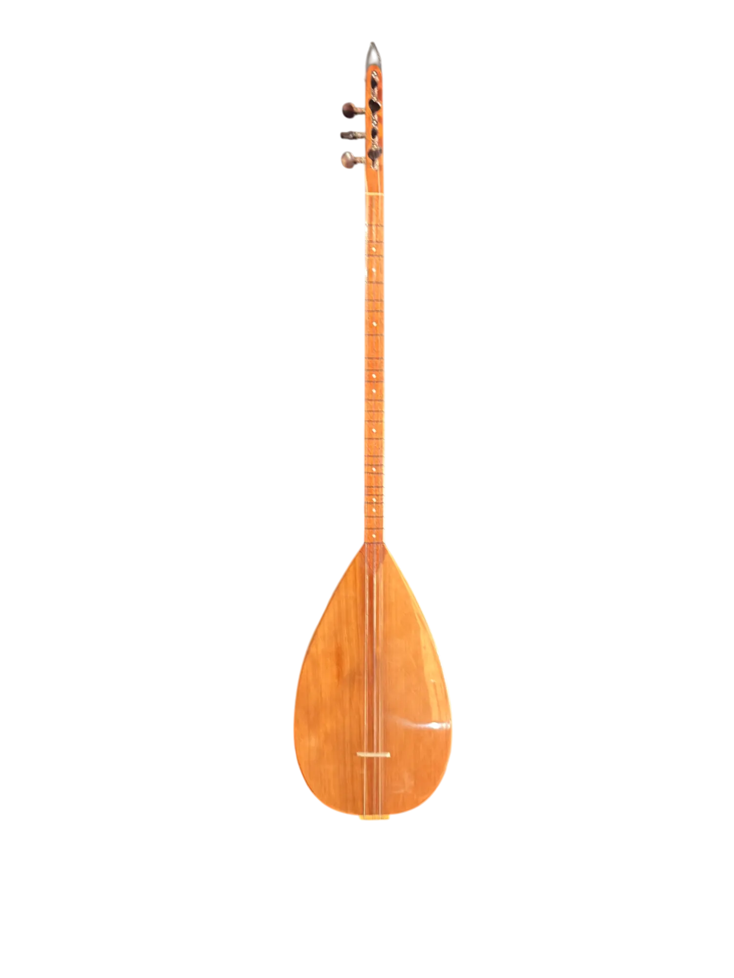 Lange hals Uzun sap bağlama (saz) – Kelebek Klankkast, Canadees (kanada kapak) Sparren Bovenblad, 41 cm - Miremi