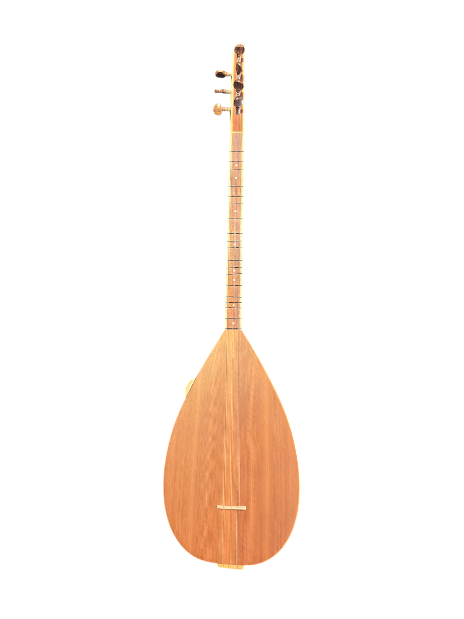Korte Hals Kisa sap Bağlama (saz)– Ardıç Klankkast, Canadees Sparren Bovenblad, 41cm Oktay Yilmaz