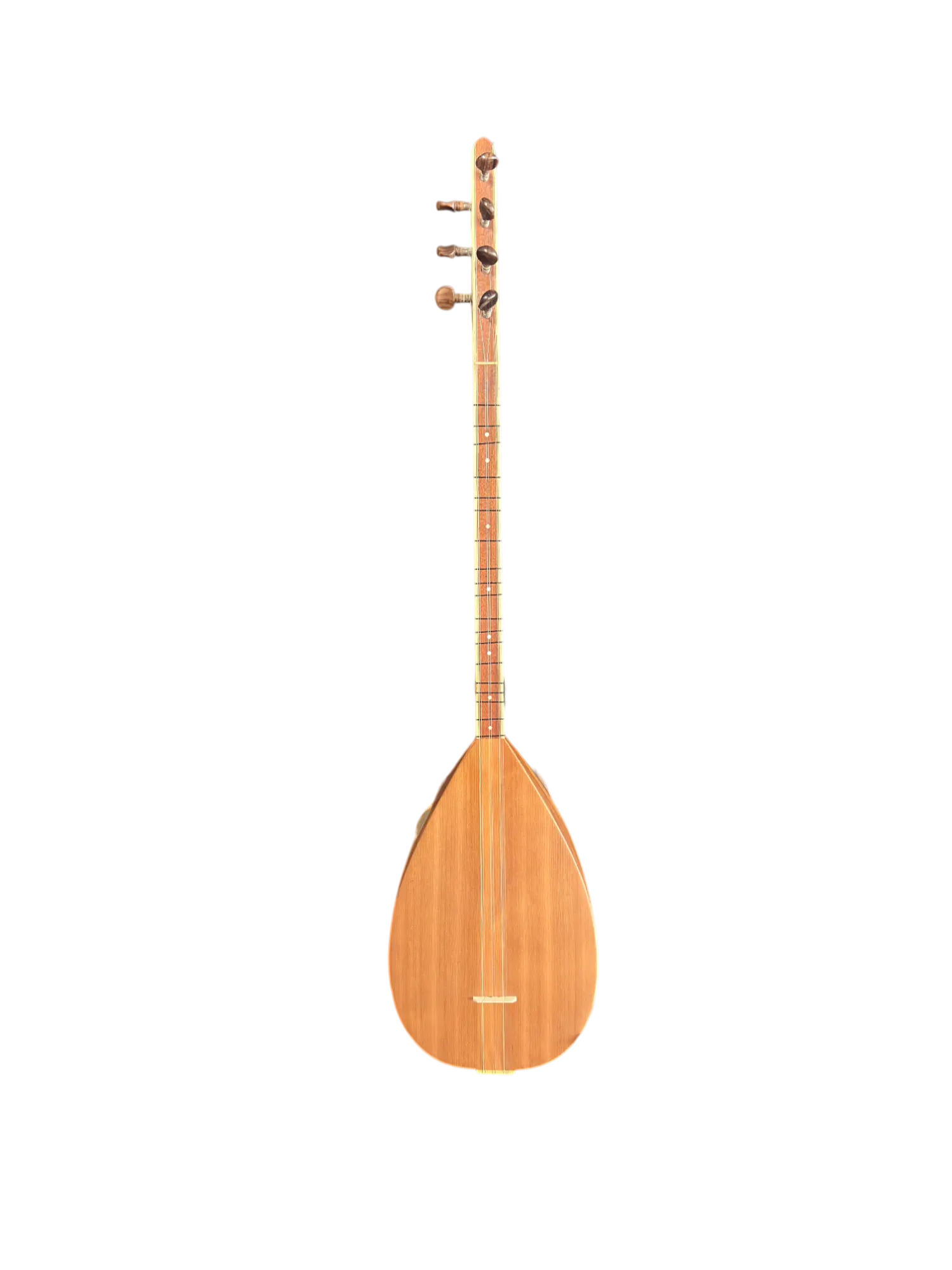 Korte Hals Kisa sap Bağlama (saz)– Ardıç Klankkast, Canadees Sparren Bovenblad, 41cm - Miremi