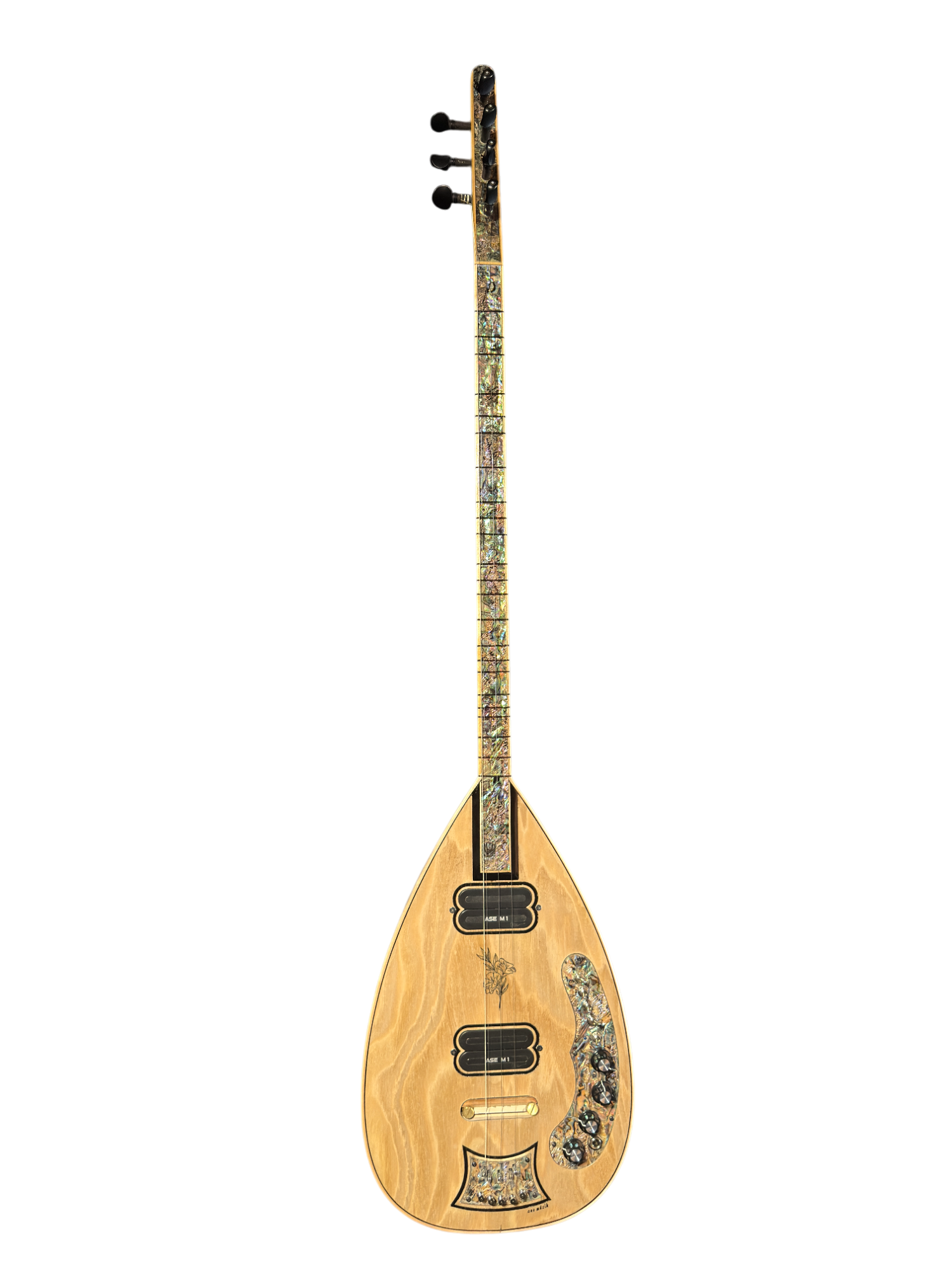 Elektrische Bağlama – Lüks Mozaïek Afwerking & Dubbele Pickup Ase