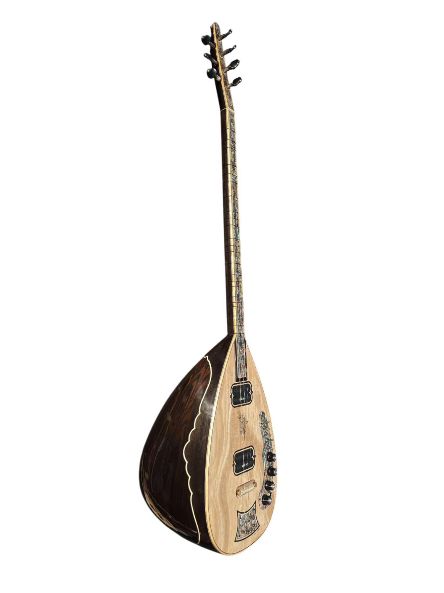 Elektrische Bağlama – Lüks Mozaïek Afwerking & Dubbele Pickup Ase