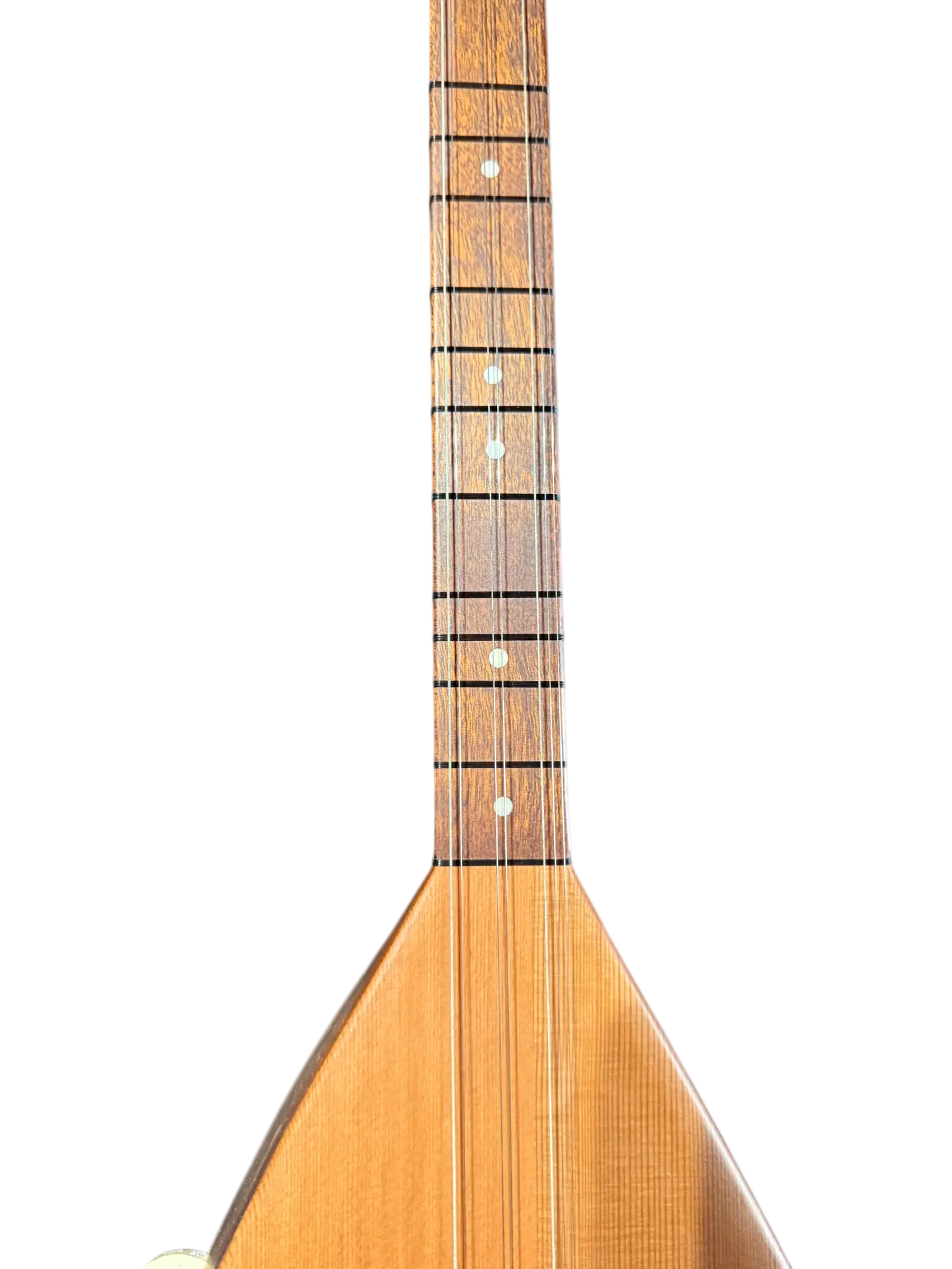 Korte hals Kisa sap Bağlama (saz) – Maun Klankkast, Canada Bovenblad, Houten Stempennen – 40 cm - Miremi