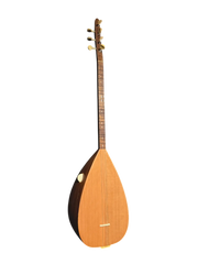Korte hals Kisa sap Bağlama (saz) – Maun Klankkast, Canada Bovenblad, Houten Stempennen – 40 cm - Miremi