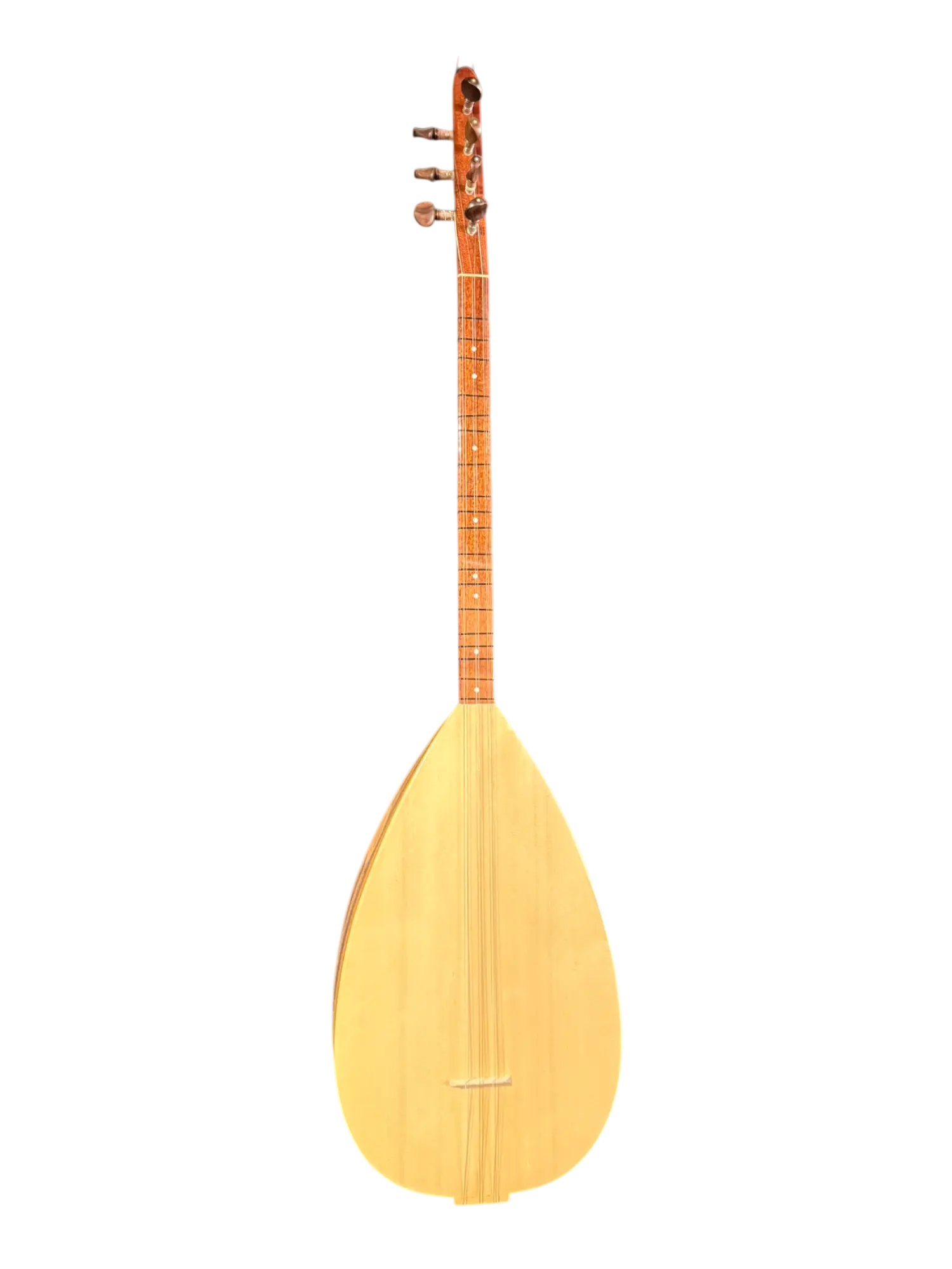 Korte hals Bağlama saz – Maun-Dut Klankkast, Ladin Bovenblad, 39,5 cm - Miremi