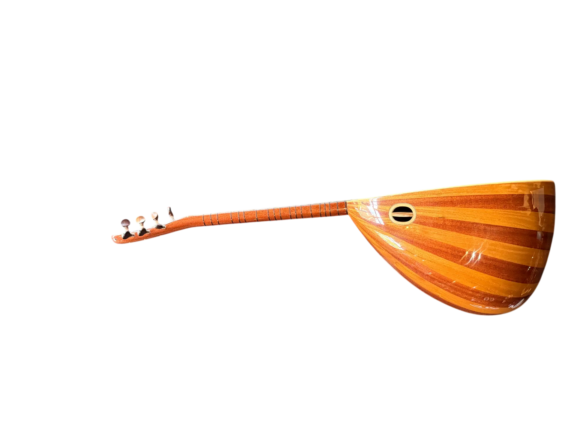 Korte hals Bağlama saz – Maun-Dut Klankkast, Ladin Bovenblad, 39,5 cm - Miremi
