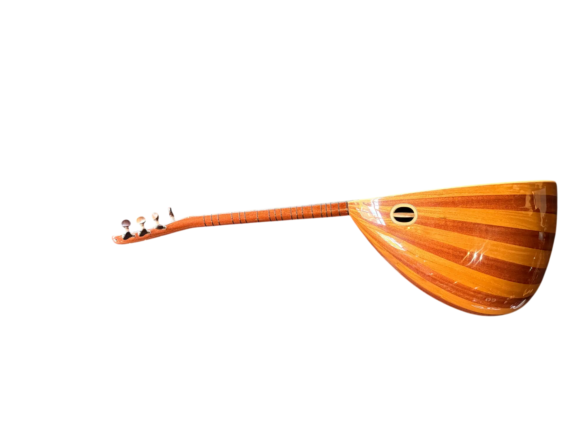 Korte hals Bağlama saz – Maun-Dut Klankkast, Ladin Bovenblad, 39,5 cm - Miremi