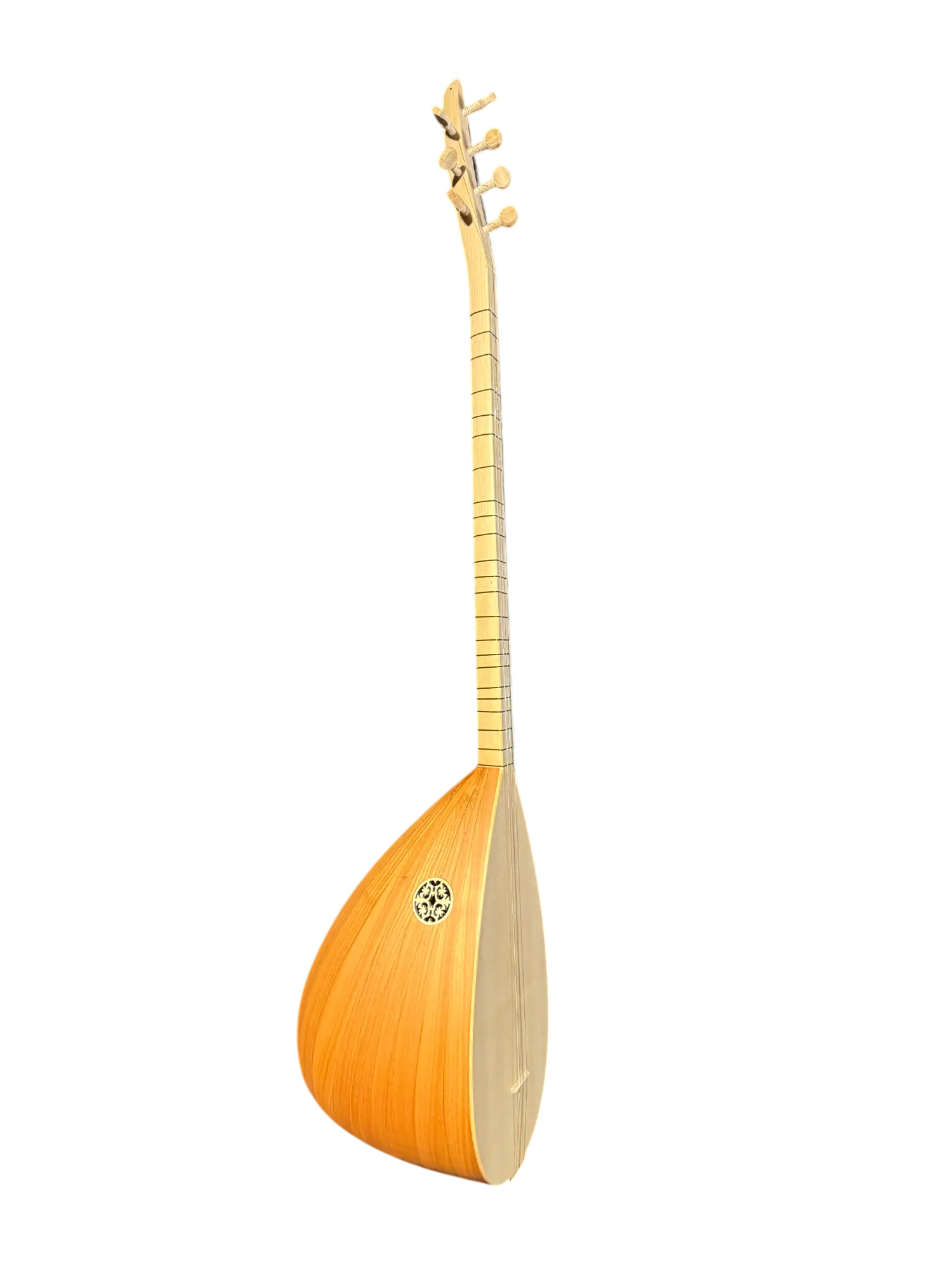 Korte hals Bağlama Saz – Kiraz Klankkast, Ladin Bovenblad – 40 cm - Miremi