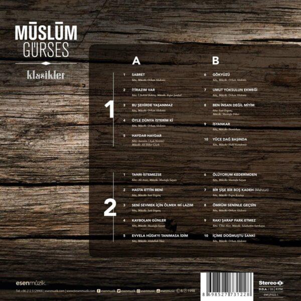 Müslüm Gürses – Klasikler (2 LP) Müslüm Gürses