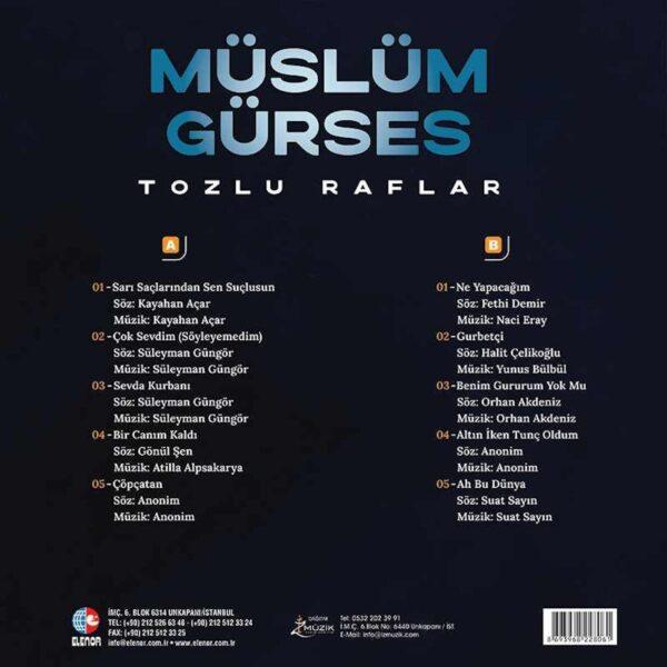 Müslüm Gürses-Tozlu Raflar Lp Müslüm Gürses
