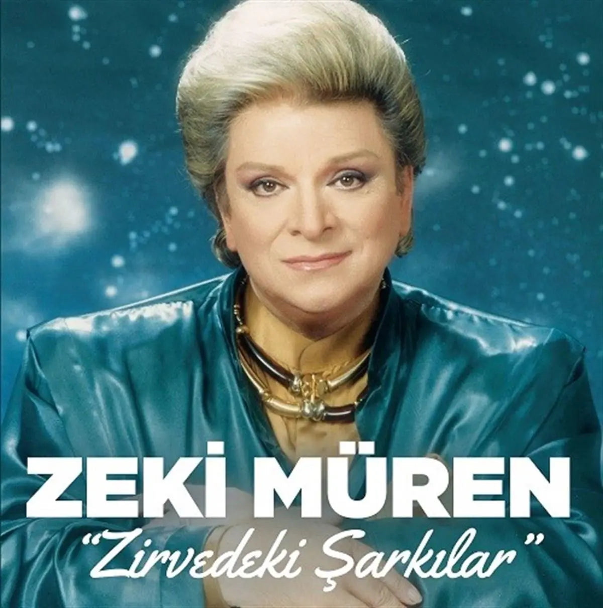 Zeki Müren album cover for "Zirvedeki Şarkılar" featuring portrait and album title text